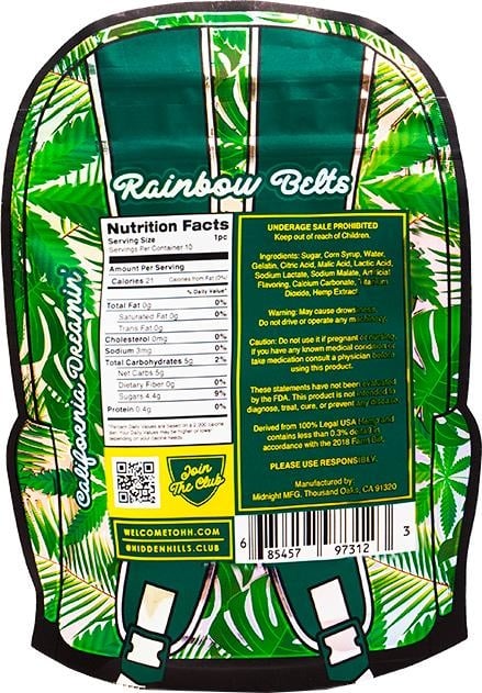 Hidden Hills Rainbow Belts - 3000