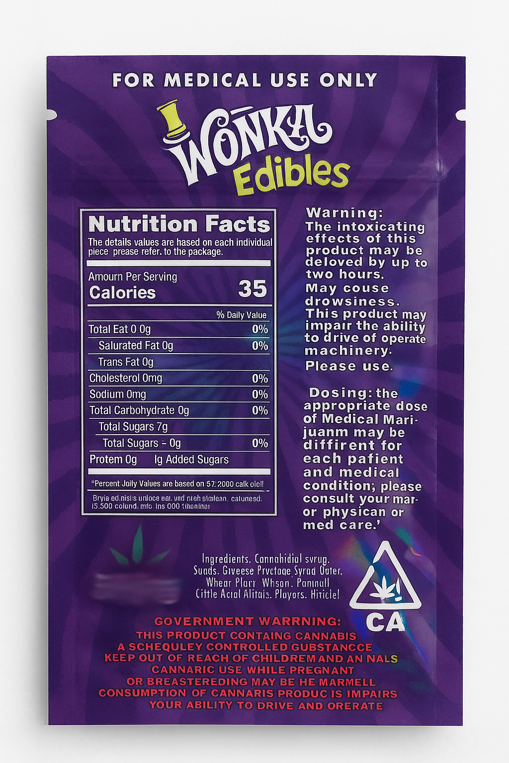 Wonka Edibles - Purple Edition 600